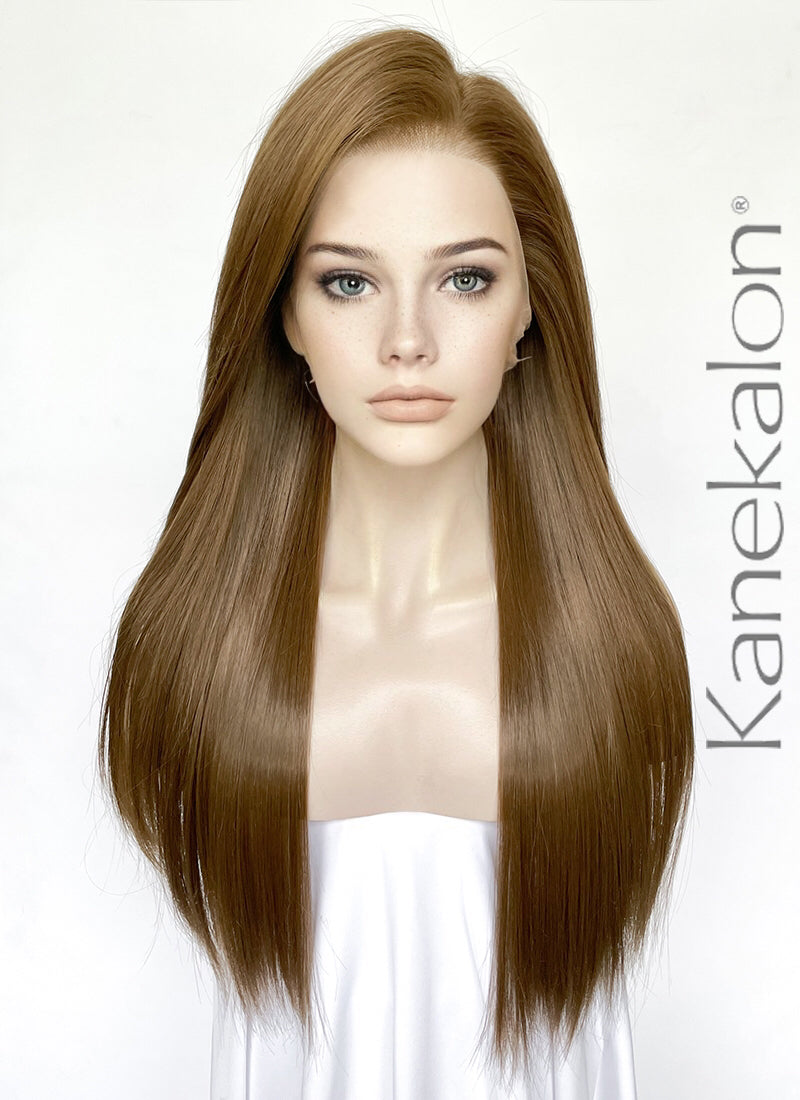 Brunette Straight Lace Front Kanekalon Synthetic Wig LF3238