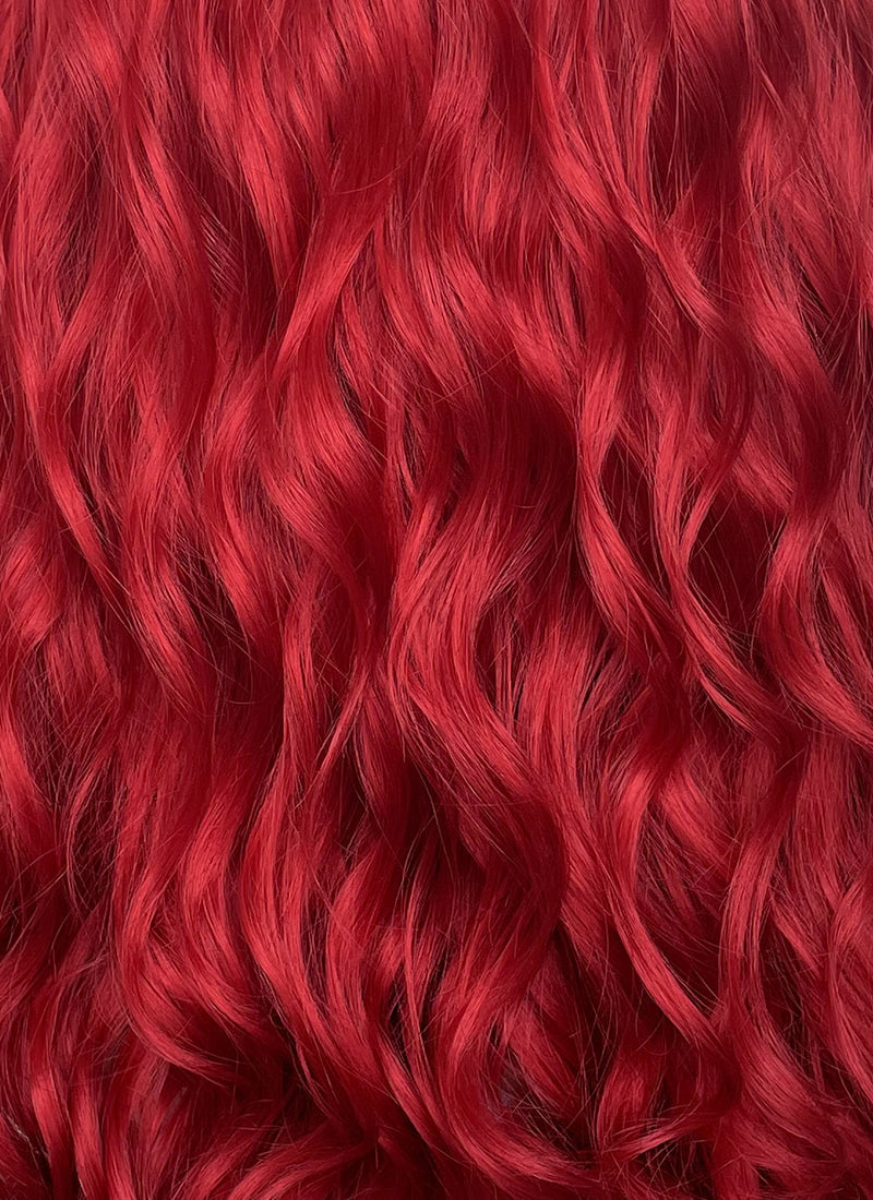 Wavy Red Lace Front Synthetic Wig LF355