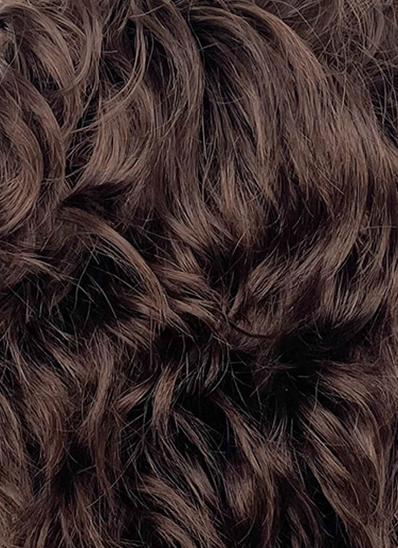 Wednesday Tyler Galpin Brunette Wavy Lace Front Synthetic Men's Wig LF8077