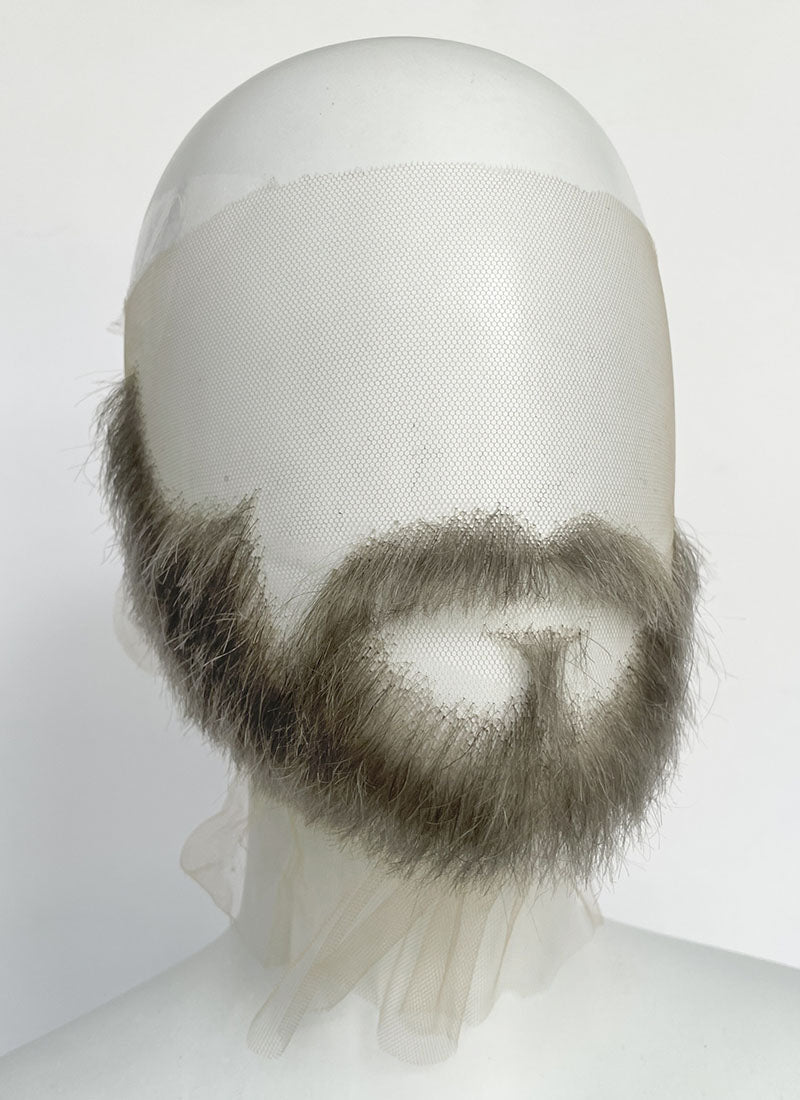 The Last of Us Joel Miller Handmade HD Lace Realistic Grey Beard and Moustache Facial Hair Set MB001