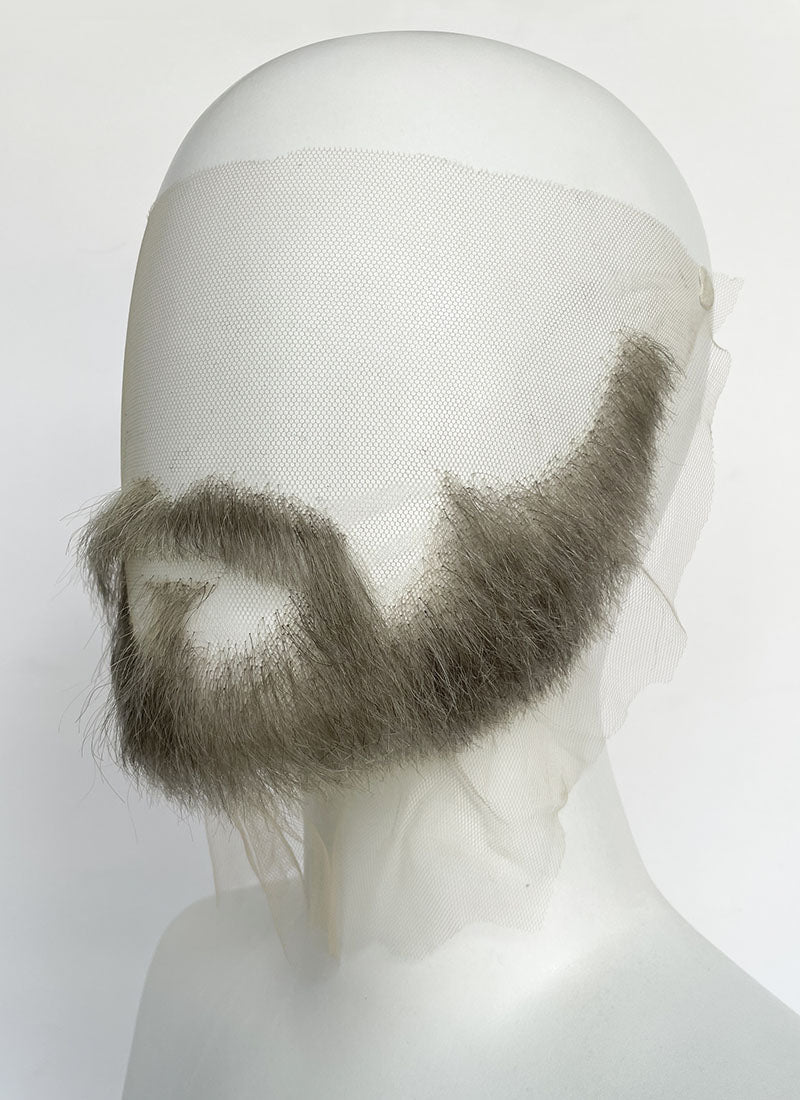 The Last of Us Joel Miller Handmade HD Lace Realistic Grey Beard and Moustache Facial Hair Set MB001