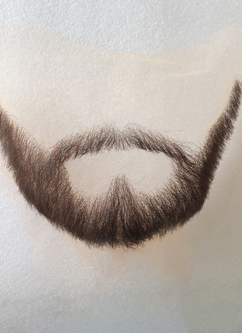 Baldur's Gate 3 Gale Handmade HD Lace Realistic Brown Beard and Moustache Facial Hair Set MB004