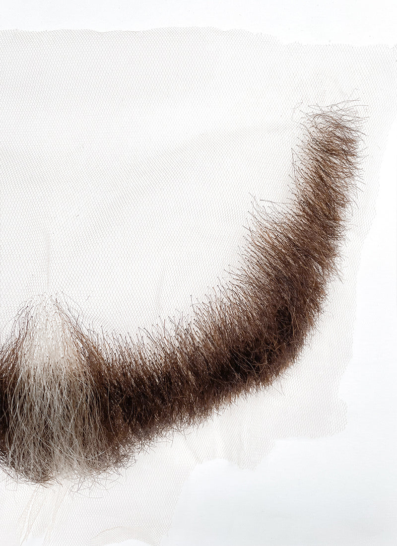 The Dragon Prince Viren Handmade HD Lace Realistic Brown Mixed Grey Beard Facial Hair Set MB008