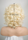 Light Blonde Wavy Bob Lace Front Synthetic Wig LF235 - Wig Is Fashion Australia