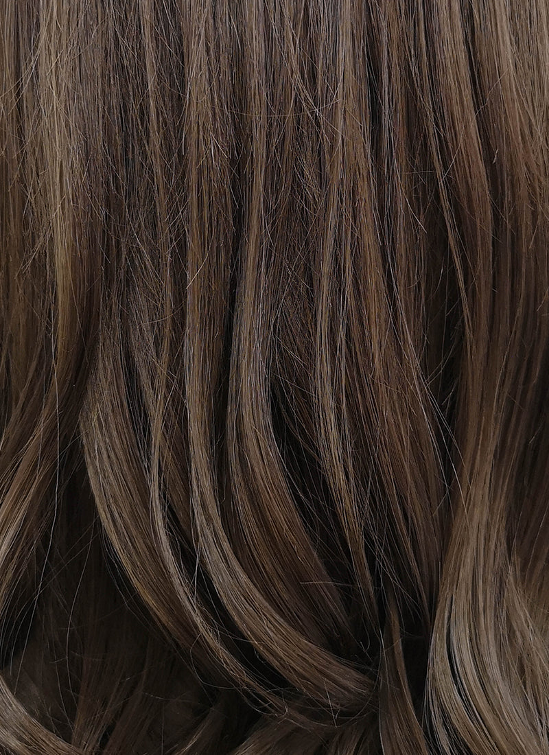 Brunette Wavy Lace Front Synthetic Wig LFB117 - Wig Is Fashion Australia