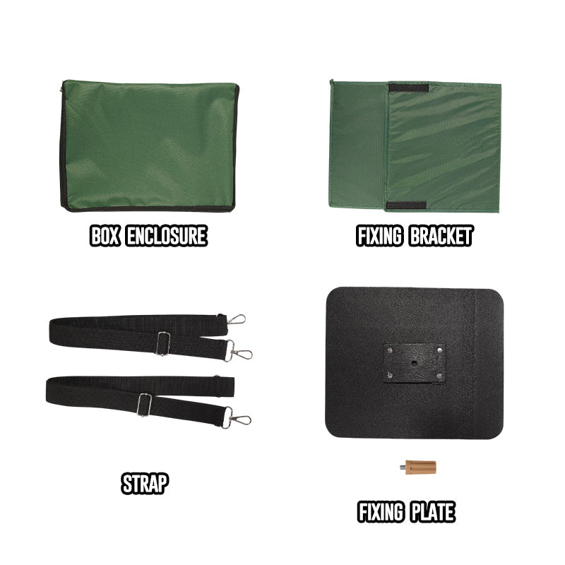 Foldable Cosplay Wig Carrying Case with Backpack Straps C08