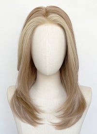 Mixed Blonde Straight Bob Mono Top Lace Wig MN011