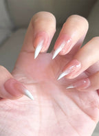 Hyper-Realistic Cat Claw Pink Square Handmade Press-On Nails NF057