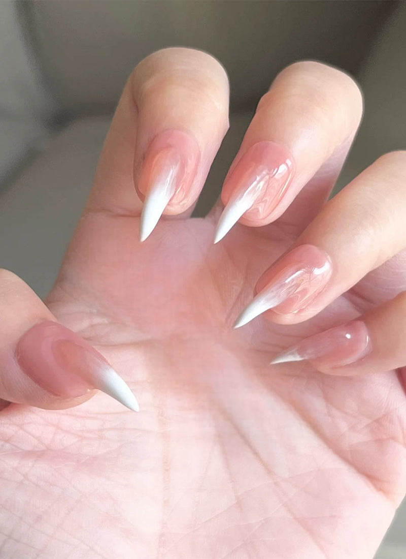 Hyper-Realistic Cat Claw Pink Square Handmade Press-On Nails NF057