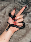 Nude-to-Wine Ombre Cat Claw Sultry Oval Handmade Press-On Nails NF059