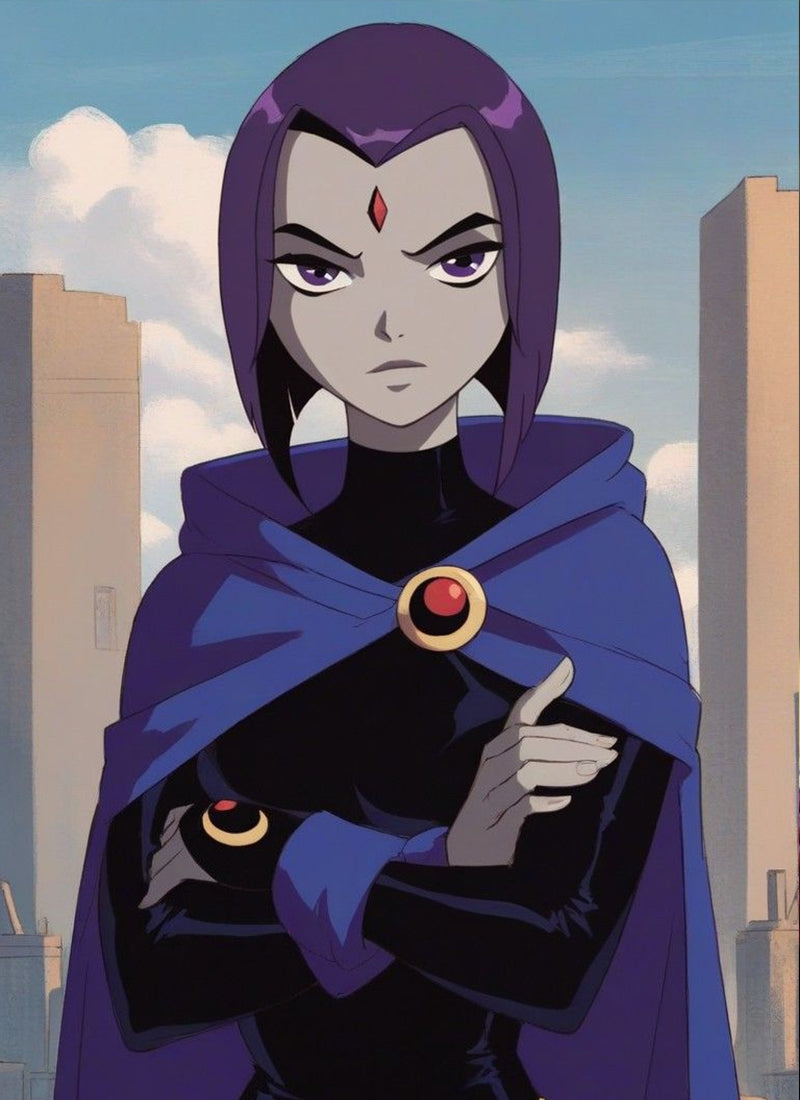 Teen Titans Raven Inspired Lace Front Wig CMS007