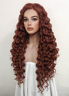 Auburn Curly Lace Front Synthetic Wig LF1308