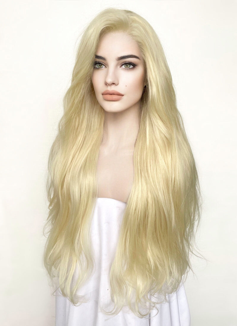 Blonde Wavy Lace Front Synthetic Wig LF1314