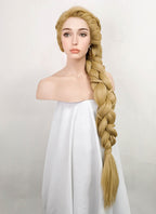Tangled Rapunzel Blonde Braided Yaki Lace Front Synthetic Wig LF2086
