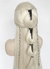 Platinum Blonde Braided Lace Front Synthetic Wig LF2159