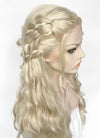 Pastel Ash Blonde Braided Lace Front Synthetic Wig LF2166