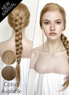The Last of Us Abby Medium Blonde Braided Lace Front Synthetic Wig LF2174
