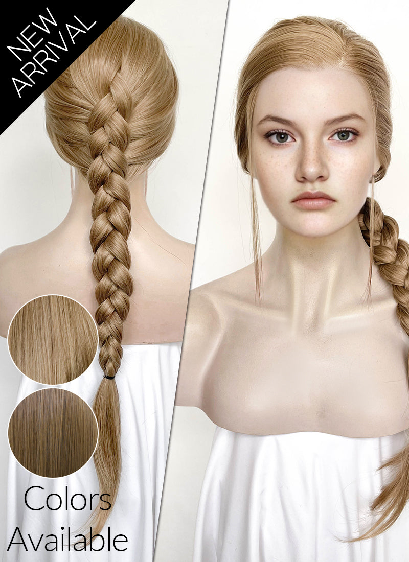 The Last of Us Abby Medium Blonde Braided Lace Front Synthetic Wig LF2174