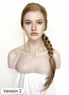 The Last of Us Abby Medium Blonde Braided Lace Front Synthetic Wig LF2174
