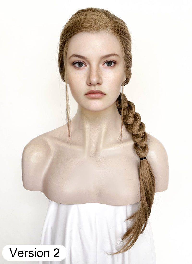 The Last of Us Abby Medium Blonde Braided Lace Front Synthetic Wig LF2174