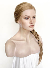 The Last of Us Abby Medium Blonde Braided Lace Front Synthetic Wig LF2174