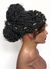 Arcane Mel Medarda Black Dreadlocks Braided Lace Front Synthetic Wig LF2176