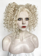 Lady Gaga The Dead Dance Ash Blonde Braided Lace Front Synthetic Wig LF2178