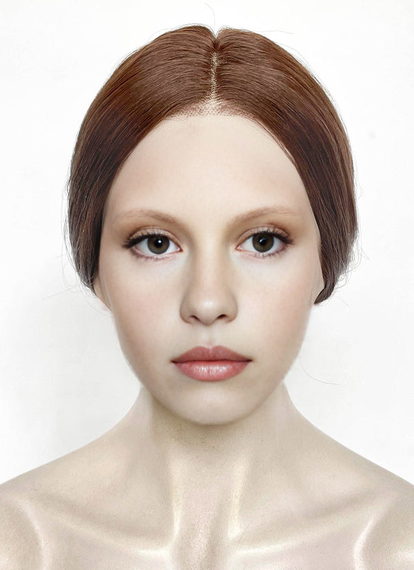 Frankenstein 2025 Elizabeth Harlander Brown Braided Lace Front Synthetic Wig LF2187