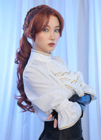Clair Obscur: Expedition 33 Maelle Auburn Braided Lace Front Synthetic Wig LF2189