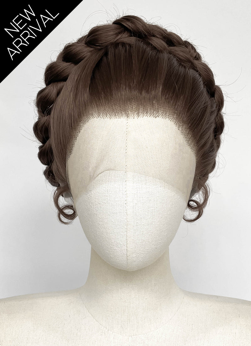 Star Wars Princess Leia Brunette Braided Lace Front Synthetic Wig LF2202