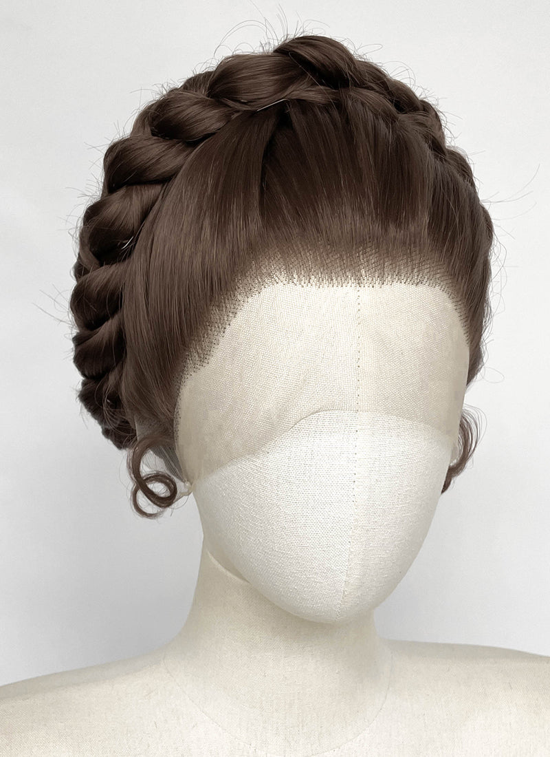 Star Wars Princess Leia Brunette Braided Lace Front Synthetic Wig LF2202