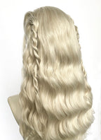 Game of Thrones Daenerys Targaryen Light Ash Blonde Braided Lace Front Synthetic Wig LF2209