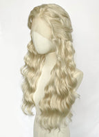 Game of Thrones Daenerys Targaryen Light Ash Blonde Braided Lace Front Synthetic Wig LF2212
