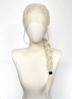 House of the Dragon Rhaenyra Targaryen Platinum Blonde Braided Lace Front Synthetic Wig LF2216