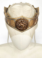 House of the Dragon Rhaenyra Targaryen Platinum Blonde Braided Lace Front Synthetic Wig LF2216