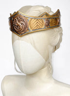 House of the Dragon Rhaenyra Targaryen Platinum Blonde Braided Lace Front Synthetic Wig LF2216