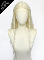 House of the Dragon Helaena Targaryen Platinum Blonde Braided Lace Front Synthetic Wig LF2228