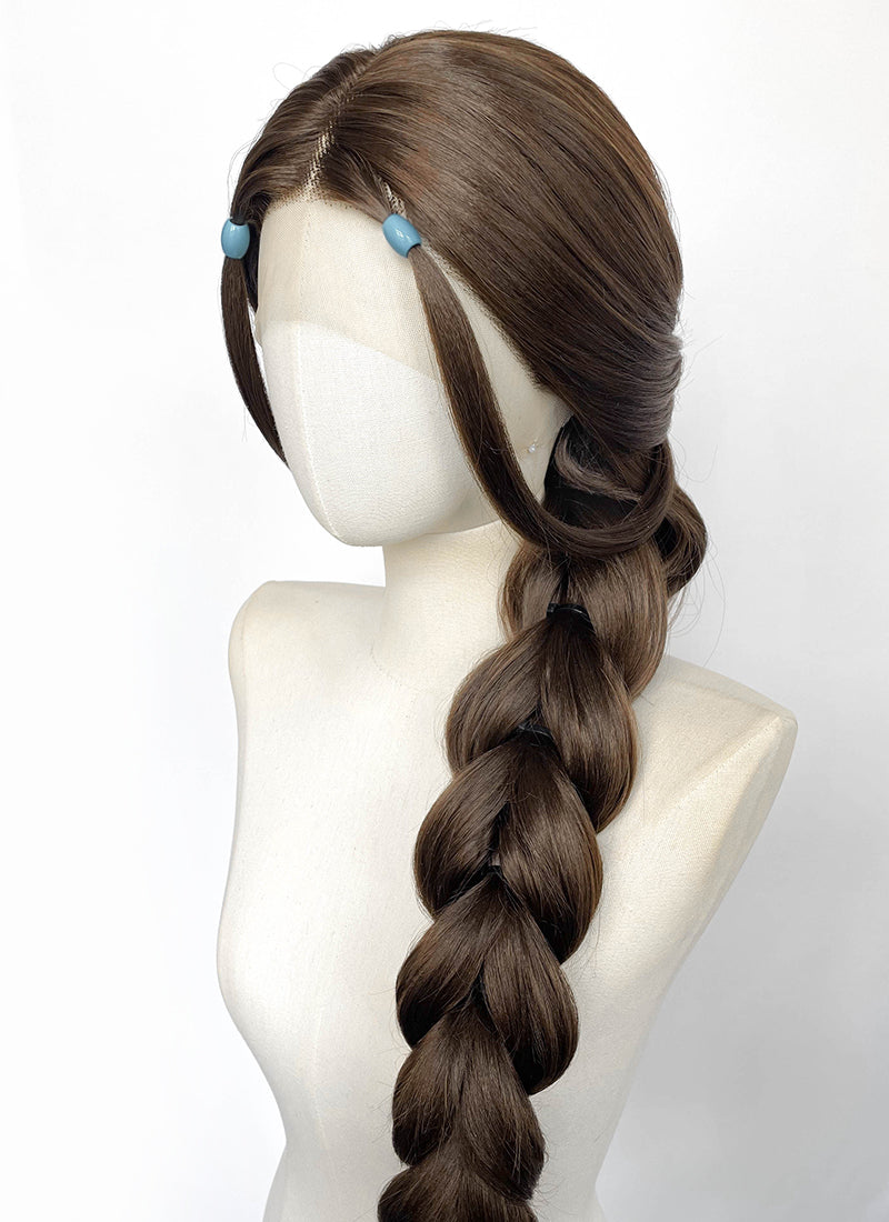 Avatar: The Last Airbender Katara Brunette Braided Lace Front Synthetic Wig LF2229