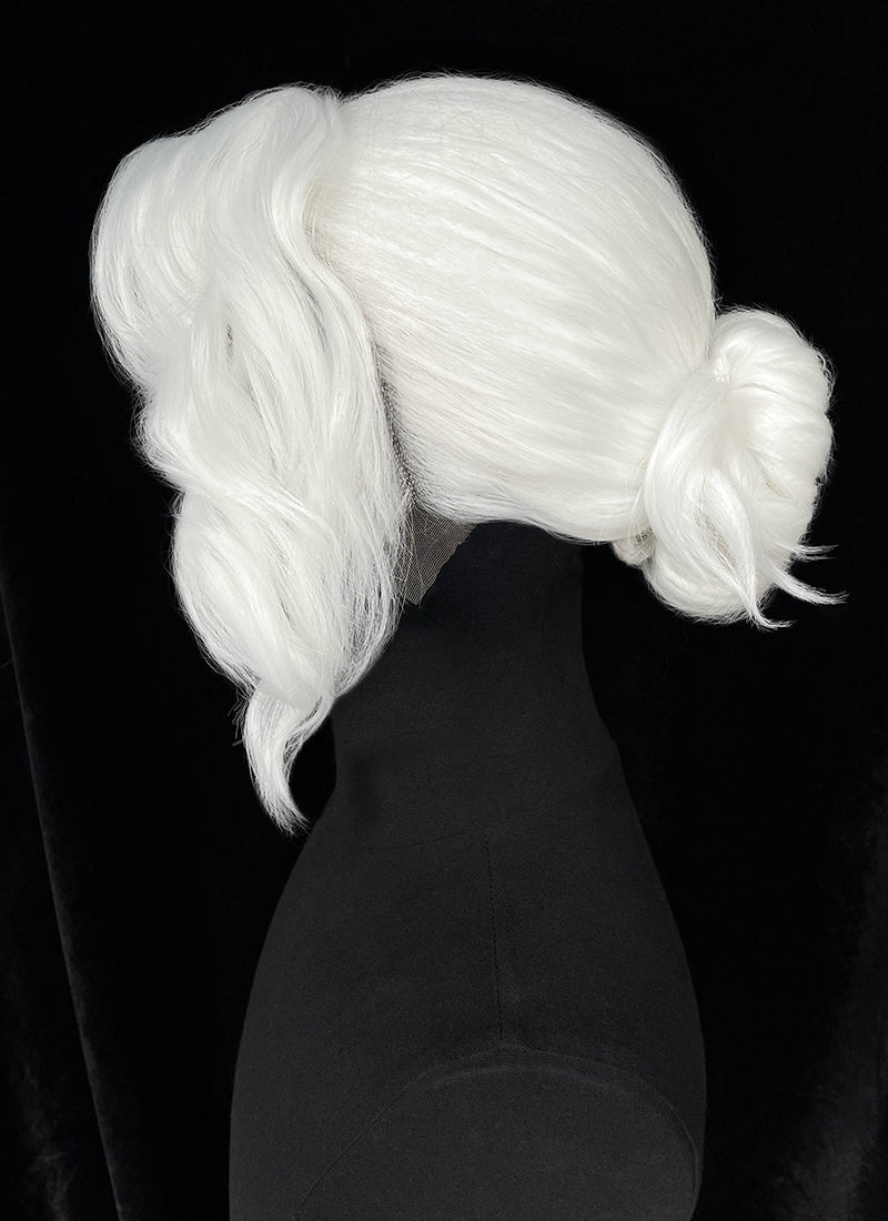 Critical Role: The Legend of Vox Machina Pike Trickfoot White Braided Lace Front Synthetic Wig LF2230