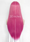 KPop Demon Hunters Mira Yaki Hot Pink Braided 13" x 6" Lace Top Synthetic Wig LF2513