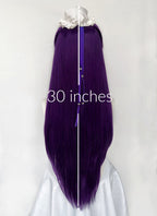 The Apothecary Diaries Jinshi Purple Braided Lace Front Synthetic Men's Wig LF2517