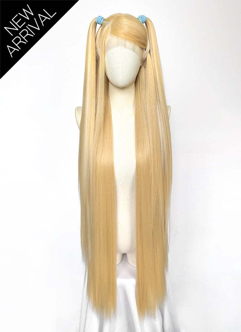 Winx Club Stella Yaki Blonde With Light Highlights Braided 13" x 6" Lace Top Synthetic Wig LF2522