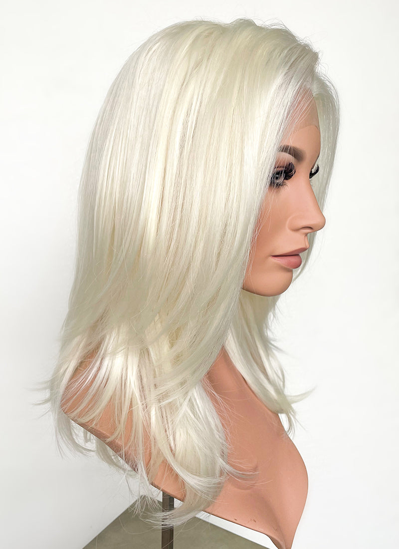 Light Blonde Straight Lace Front Synthetic Wig LF269