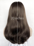 Fallout Lucy Maclean Brown Curtain Bangs Wavy Lace Front Synthetic Wig LF3290A