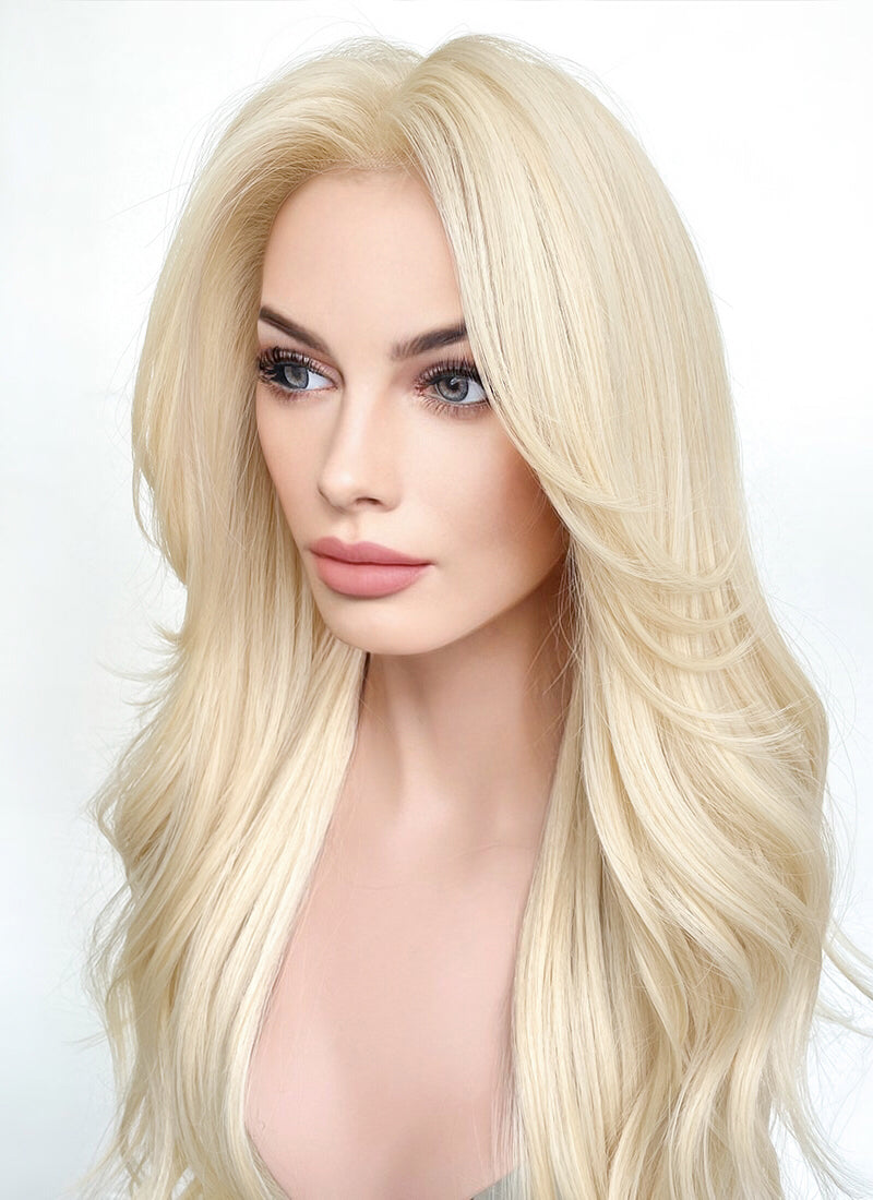Barbie Light Blonde Curtain Bangs Lace Front Wig | WigIsFashion