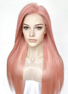 Pink Straight Lace Front Kanekalon Synthetic Hair Wig LF3342