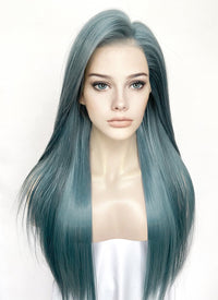Ash Blue Straight Lace Front Kanekalon Synthetic Hair Wig LF3343