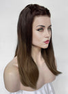 From the World of John Wick: Ballerina Eve Macarro Two Tone Brunette Straight Lace Front Synthetic Wig LF3366