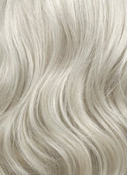 Pastel Blondish Grey Wavy Bob Lace Front Synthetic Wig LF369