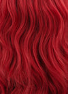 Red Wavy Lace Front Synthetic Wig LF408 - Wig Is Fashion Australia